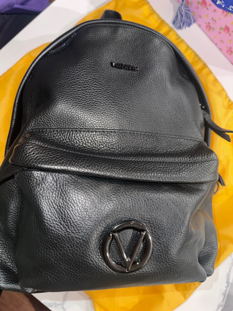 Bnwt Mario Valentino Black Leather Backpack